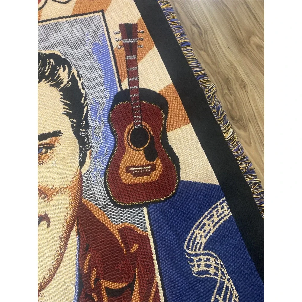 Elvis Presley Throw Blanket Tapestry Double Woven 48 x 70